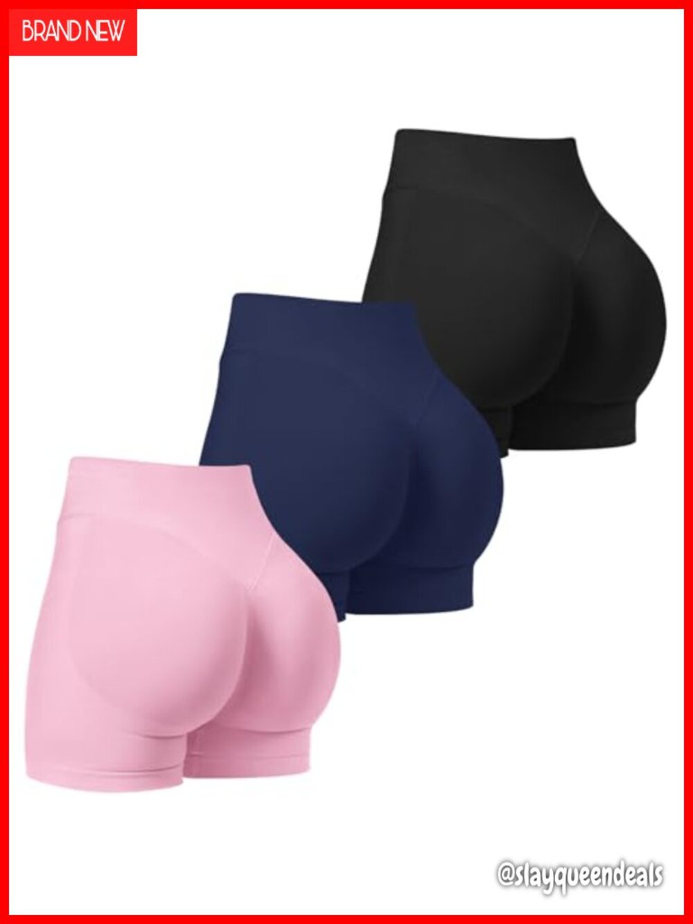 Seamless Scrunch Butt Lifting High Waist Biker Shorts Gym Workout